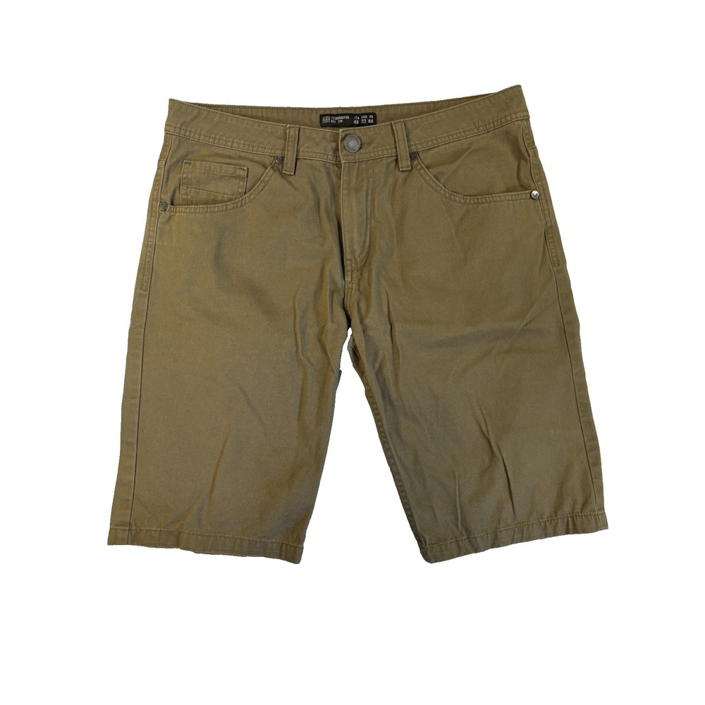 Terranova Men's 33 Brown Skater Utility Denim Shorts Gorpcore Outdoor Trail